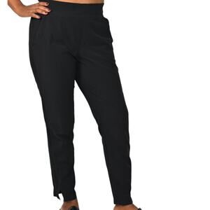 Athleta Brooklyn Ankle Pant Black Taper Mid Rise Stretch Pocket Casual Pull On 4